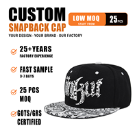 Gorra Personalizada con Bordado 3D en Relieve, Gorra Plana con Visera Plana, Estilo Hip Hop Urbano, Gorra Snapback Personalizada