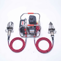 Pompe hydraulique portable à double sortie, alimentée à l'essence, 63 MPa, haute pression, pour outils de sauvetage