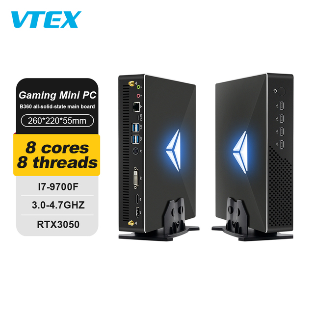 High Quality 9Th Mini Pc Gaming I9 Nvme M2 Rtx3050 8G Independent Graphics Card Nuc E Sports Desktop Computer Gaming Mini Pcs