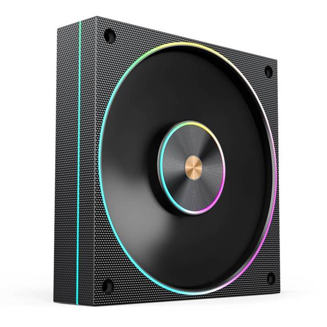 Tai Chi Cooling Soft-Glow Halo ARGB Chassis Fan 120mm ARGB Case Fan Forward/Reverse Blade Fluid Dynamic Bearing Computer PC Fan