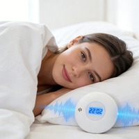 Reloj Despertador Digital LED Portátil con Batería, Fuerte Vibración y Luz de Fondo para Personas Sordas y Mudos, para Despertar a Personas que Duermen en la Mesa/Escritorio