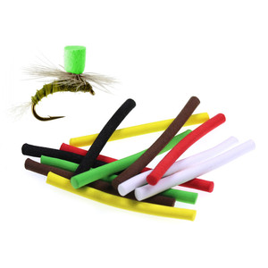 Cilindri in schiuma Eva da 4/6/8mm per la costruzione di mosche palo per paracadute Booby Fly Eyes tramoggia materiale per la costruzione di mosche verde rosso bianco - Product Image 1