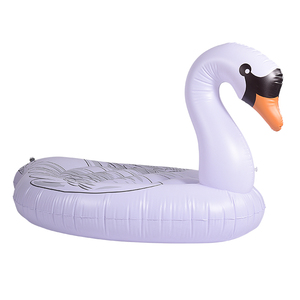 Lit et matelas gonflables en PVC en forme de cygne sur mesure, flotteurs aquatiques pour piscines et lagunes - Product Image 3
