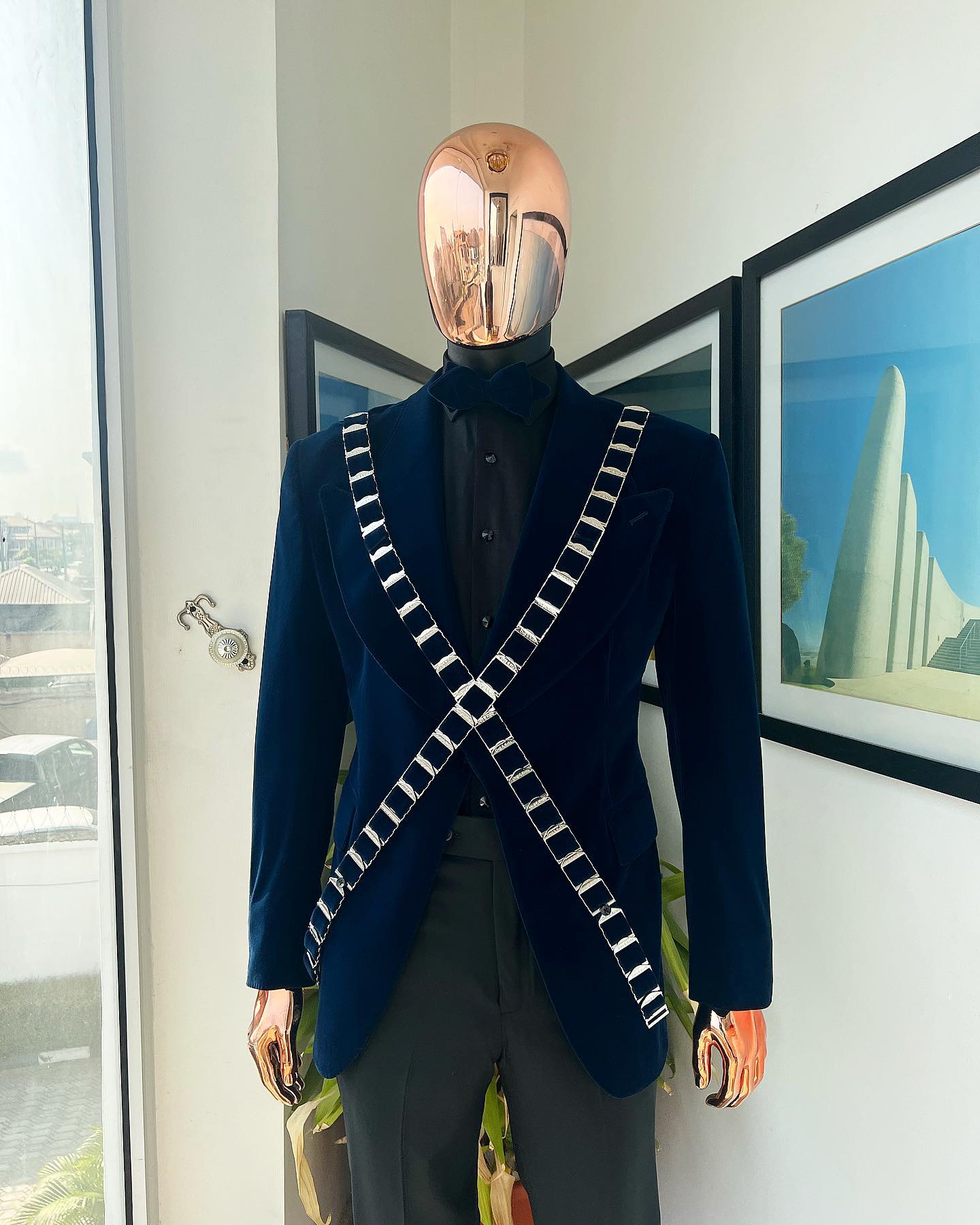 Shiny Blue Suit Men's Slim Fit Wedding Tuxedo 2025