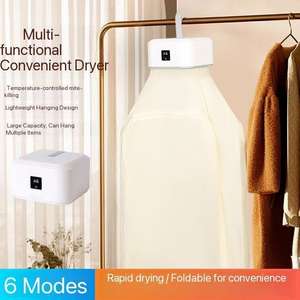 Mini sèche-linge portable pliable, sèche-linge électrique intelligent à minuterie, séchage rapide, <span class=keywords><strong>armoire</strong></span> de séchage domestique avec sac de séchage, style compact pour les voyages - Product Image 4