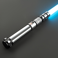 Pedang Laser Star Wars Murah Grosir, Gagang Logam, Pedang Laser Duel Berat dengan Lampu dan Suara, Mainan Pedang Menyala untuk Anak-anak
