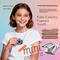 Kamera Mini Lipat Layar Sentuh Gaya Baru dengan Sensor CMOS Perekam Video 1-5MP - Aksesoris Tas Gantung untuk Pelajar & Pesta