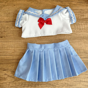 [Vêtements uniquement] Vêtements de poupée à la mode pour figurine articulée de 36 cm, ensemble de robe trois pièces JK comprenant une cravate, un tissu et une jupe. - Product Image 5