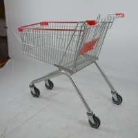 Chariot de courses pliable robuste avec cadre en acier, revêtement en poudre de zinc, conception étanche et roues en PU de 5 pouces – Achat pratique