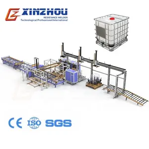 Xinzhou Automatic 1000l Ibc Tank Welding Machine Ibc Cage Frame Production Line
