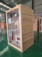 Sauna intérieur infrarouge lointain 2 personnes en hemlock, prix usine 2026, vapeur sèche, OEM ODM