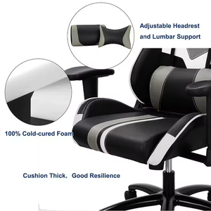 Chaises de jeu RGB de luxe en cuir synthétique de haute qualité, réglables en hauteur et pivotantes, pour ordinateur (2 chaises de jeu) - Product Image 6