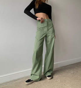 Pantalones Vaqueros de <span class=keywords><strong>Verano</strong></span> Personalizados, Estilo <span class=keywords><strong>Montaña</strong></span> Verde, Pantalones de Calle para <span class=keywords><strong>Mujer</strong></span>, Ajustados, Estilo Y2K, Holgados, Casuales, de Pierna Ancha, Tipo Cargo - Product Image 1