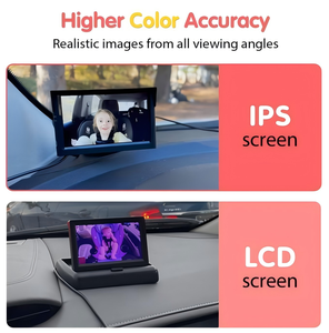 BM1 5 ''1080P USB bébé et moniteur pour animaux de compagnie miroir de caméra de voiture avec Vision nocturne IR 3X Zoom 5 minutes Installation facile - Product Image 6