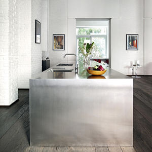 전체 집 맞춤형 미국 소프트 닫기 경첩 아래로 당겨 금속 스테인레스 스틸 주방 찬장 캐비닛 가정용 주방 - Product Image 5