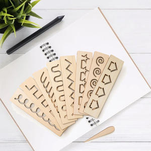 Juego de plantillas de letras con reglas alfanuméricas Kit de patrones de madera reutilizables Plantillas para pintar en madera Seguimiento de proyectos de arte DIY - Product Image 1