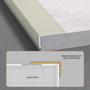 Accessoires de maison modernes, bande de bordure en alliage d'aluminium, protection d'angle en forme de 7, bande de bordure en forme de L, angle droit, garniture de carrelage - Product Image 4