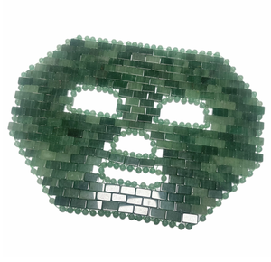 Mascarilla facial de aventurina verde natural para reducir la hinchazón y cuidado facial - Product Image 4