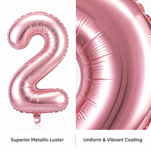 Ballons Chiffres Métalliques Gonflables en Aluminium Rouge Arc-en-ciel de 32 Pouces pour Décoration d'Anniversaire de Bébé - Vente en Gros - Product Image 5