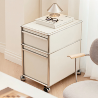 Meuble de rangement mobile à roulettes, design moderne, en métal, table d'appoint pour salon, chambre, bureau à domicile