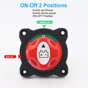 Interruptor de <span class=keywords><strong>boca</strong></span> plana ultrafino de 2 posiciones M10 300A 12-48V, botón de encendido para automóviles y embarcaciones - Product Image 3