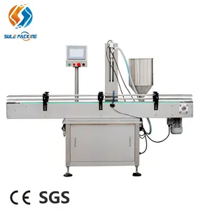 Automatic CE certificate glass bottle plastic bottle small volume milk soy sauce pump filling machine