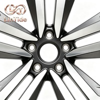 Jantes en alliage d'argent usinées sur mesure 20 pouces 5x114.3 à rayons en Y fendus anthracite pour voiture de tourisme, finition de haute qualité