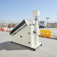 Remorque solaire CCTV SV3400 sans roues, sécurité assurée, caméra CCTV solaire pour la surveillance des événements/du public