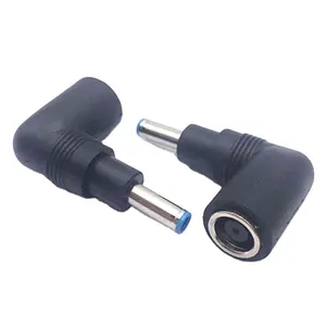 Right Angle DC Plug 4.5x3.0mm Male to 7.4x5.0mm Female Adapter 18.5v 19v 19.5v 7.4*5.0 4.5*30 DC Plug 0.6mm 4.5mm Connector