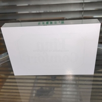 Bloc d'affichage en acrylique transparent personnalisé avec fond imprimé en sérigraphie pour les magasins de détail et la promotion de la marque