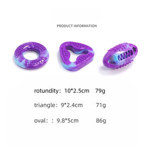 Küçük Irklar İçin Ödül Dağıtıcı Çevre Dostu TPR Çiğneme Topu Dayanıklı Bulmaca Besleyici Zihinsel Stimülasyon Köpek Oyuncağı - Product Image 3