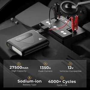 Arrancador de Coches OUKITEL C01, 27500mAh, Pico de 1350A, 80Wh, PD60W, Más de 4000 Ciclos, Carga de Emergencia para Dispositivos - Product Image 4