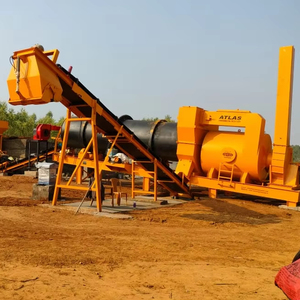 Planta de mezcla en caliente de asfalto usada de alta calidad, equipo de construcción de carreteras, bomba de motor, componentes básicos de PLC, fabricante de buena reputación - Product Image 1
