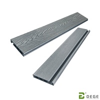Plancher composite contemporain lisse, kit complet, facile à installer, résistant à l'humidité, pour extérieur