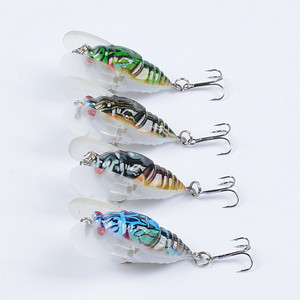Señuelo <span class=keywords><strong>de</strong></span> Pesca Biónico <span class=keywords><strong>de</strong></span> Insecto Acuático, Cigarrera, 5cm/6.2g, Plástico Pintado, Duro, Venta al Por Mayor - Product Image 2