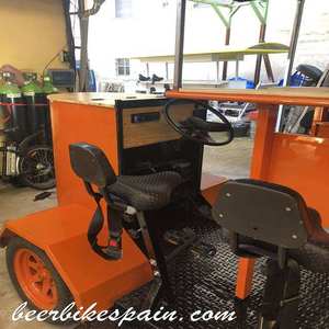 Bicicleta Eléctrica de Cuatro Ruedas para Paseos y Diversión, Carrito de Cerveza y Aperitivos con Pedales, Scooter, Bicicleta - Product Image 5