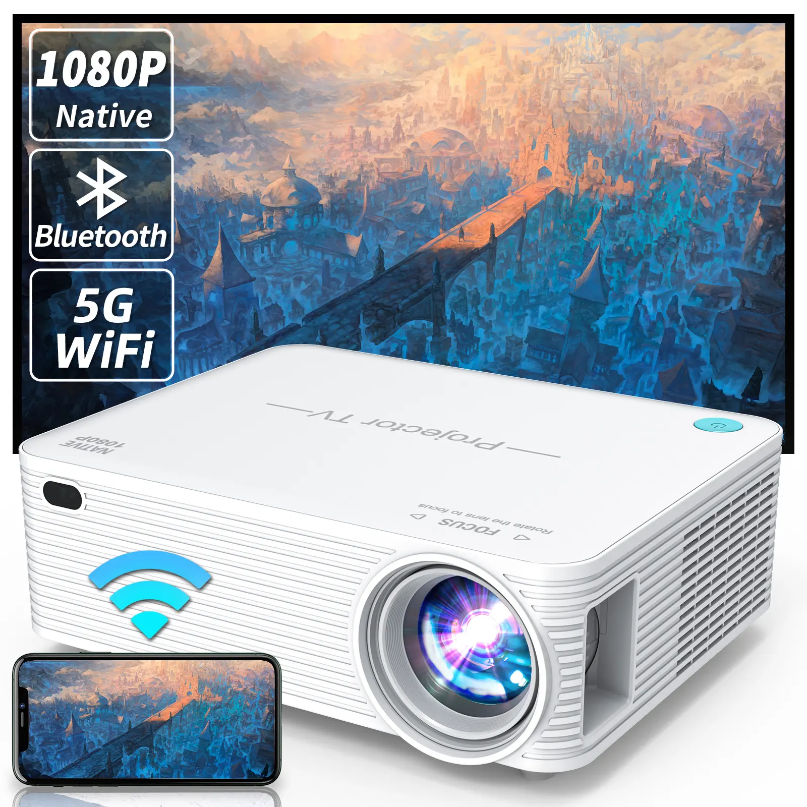 Lightvalve A30 Projectoren Met Hdmi Goedkoopste 1080P Native 4K Ondersteuning Home Cinema Laser Google Smartphone Tv Projector