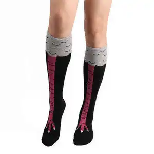 2023 Fashion Special Design Women Cotton Knee Socks Chicken Feet Socks