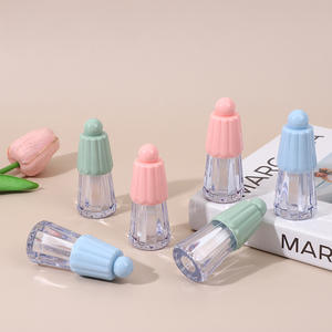 <span class=keywords><strong>P</strong></span>-LAN Hete Verkoop 4Ml Plastic Unieke Lipgloss Container Custom Private Label Kids Roze Grote Borstel Lipgloss Buizen Met Toverstaf - Product Image 5