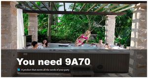 Jacuzzi Exterior 9A70 Dream Backyard para 9 Personas, Bañera de Hidromasaje para Fiestas, Piscina de <span class=keywords><strong>Spa</strong></span> Exterior - Product Image 4