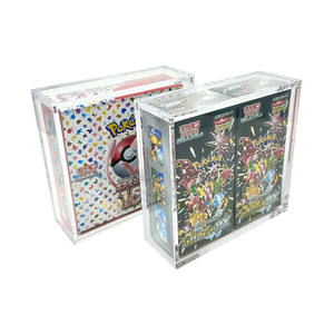 Transparent Acrylic <b>Pokemoned</b> Japanese <b>Booster</b> Cards <b>Booster</b> Box <b>Case</b> - Product Image 1