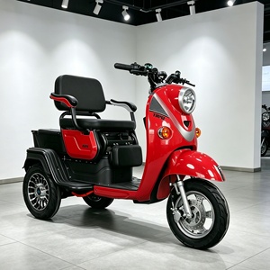 Maya 3 Wheel <b>Electric</b> <b>Scooter</b> <b>with</b> Passenger <b>Seat</b> and Rear Cargo Box - Product Image 6