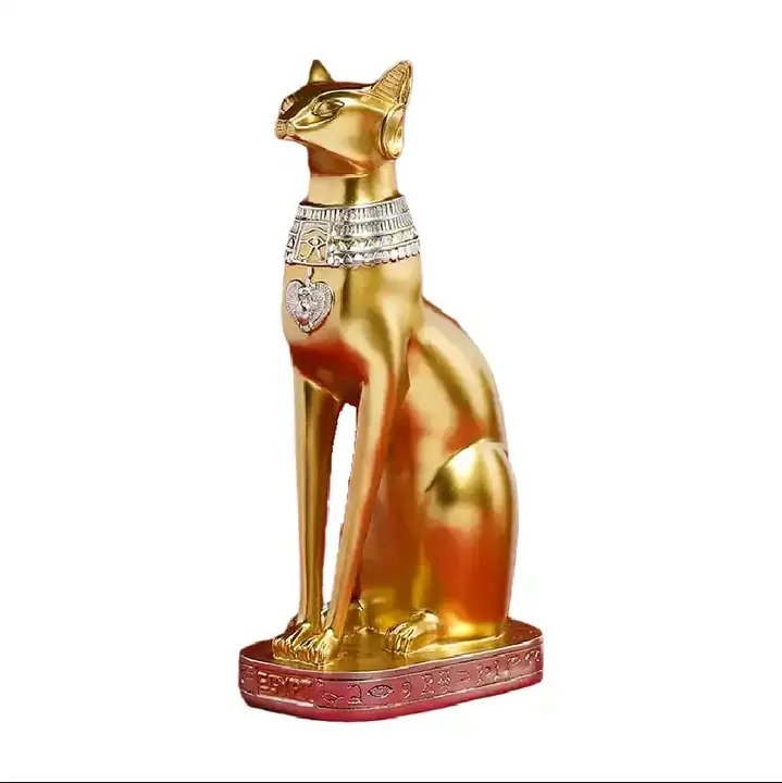 राल प्राचीन मिस्र के फिरौन बिल्ली की प्रतिमा