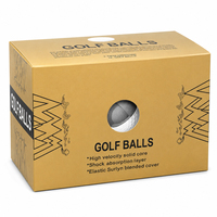 Boîtes cadeaux pour balles de golf avec logo personnalisé, emballage personnalisé en gros, fournisseur direct d'usine, ensemble cadeau de golf promotionnel