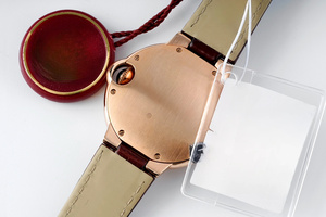 Fashionable Elegant Automatic Mechanical Watch Engraved Silver White Dial Wine <b>Red</b> Crocodile Patterned Leather Strap Waterproof - Product Image 6