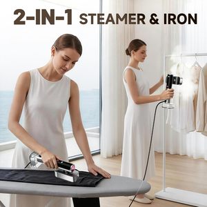 Défroisseur Vapeur Portable Pliable avec Réservoir d'Eau de 220 ml, Chauffage Rapide en 10s, Affichage Numérique pour Voyage - Product Image 4