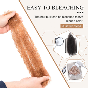 Originea – Cheveux chinois de qualité supérieure en gros, Remy vierges non traités, bouclés afro, en vrac, pour dreadlocks <span class=keywords><strong>et</strong></span> torsades, couleur naturelle - Product Image 4