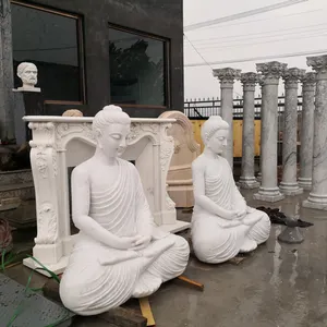 Granite Meditating Buddha Garden Statue