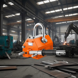 Magnete di sollevamento in acciaio al neodimio, capacità 400 kg, interruttore manuale, forma rettangolare per la lavorazione dei metalli - Product Image 2