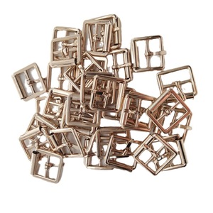 Hebilla de barra metálica de 22 mm x 20 mm, duradera, para zapatos, ropa, bolsos, accesorio de ferretería - Product Image 1